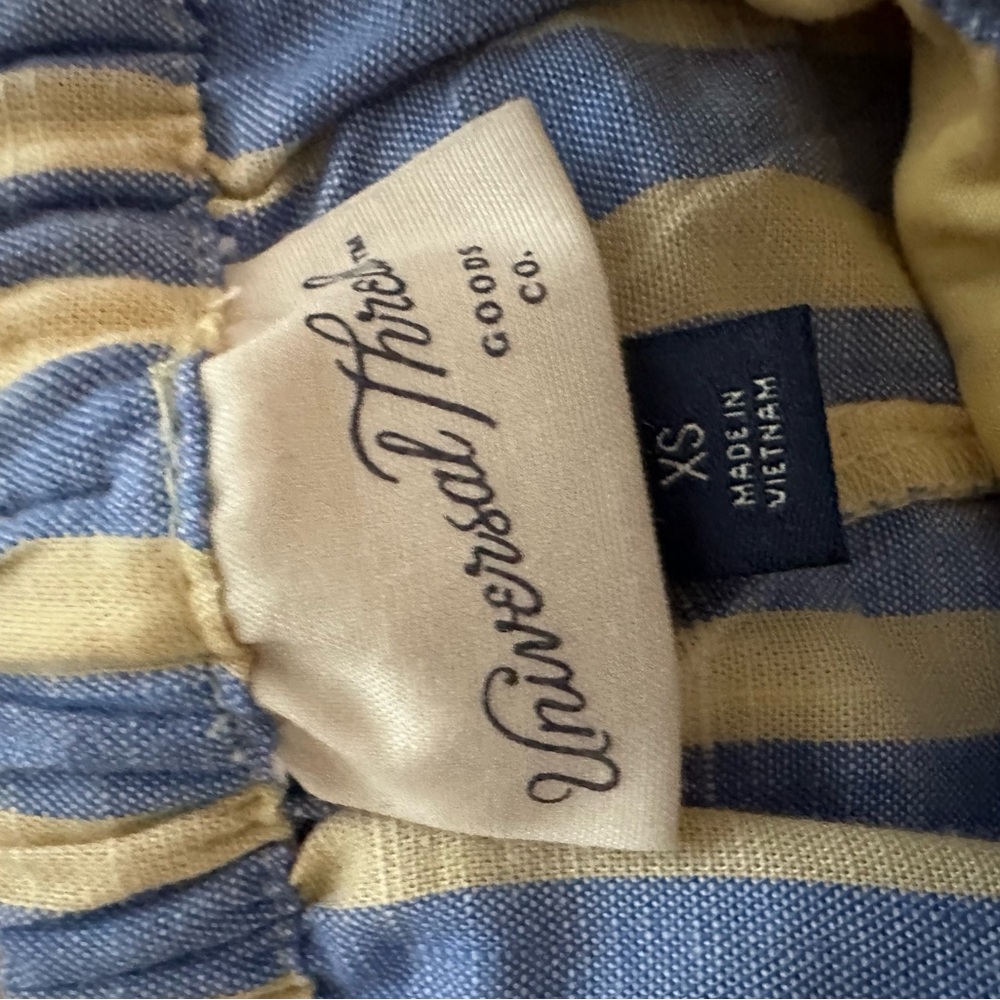 Universal Thread Blue and Tan Striped Skirt - Picture 2 of 2